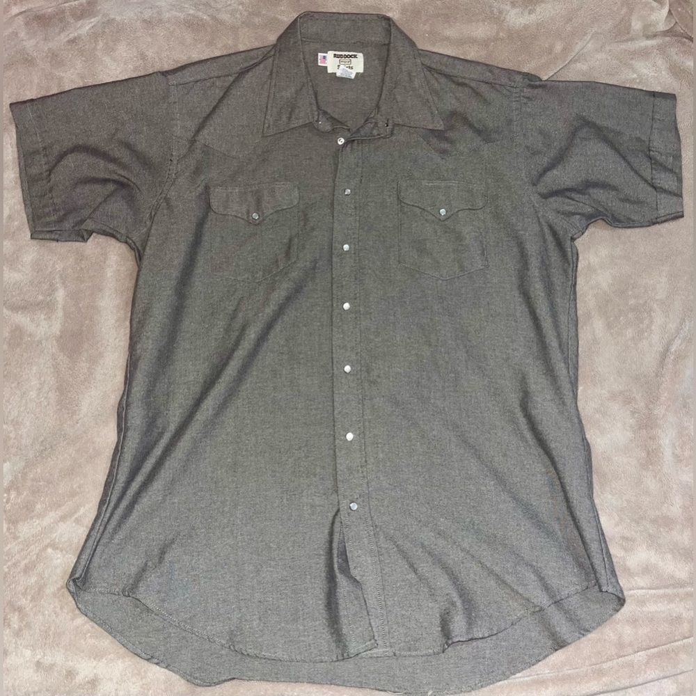 Vintage Ruddock Shirts Short Sleeve Pearl Snap